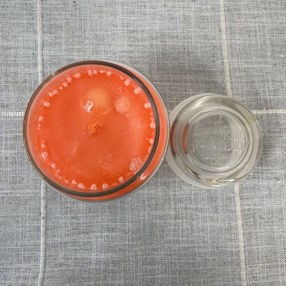 Yankee Candle Juicy Peach 14.5oz NEW Retired Fruity Summer Scent